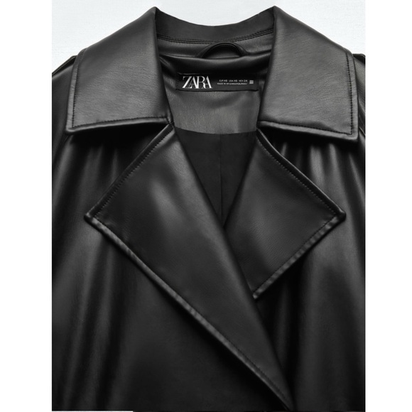 Zara faux leather trench - Picture 7 of 10